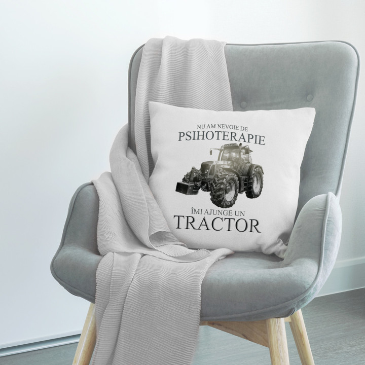 Nu am nevoie de psihoterapie, îmi ajunge un tractor - pernă
