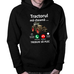 Tractorul mă cheamă, trebuie să plec - bluză bărbătească cu imprimeu