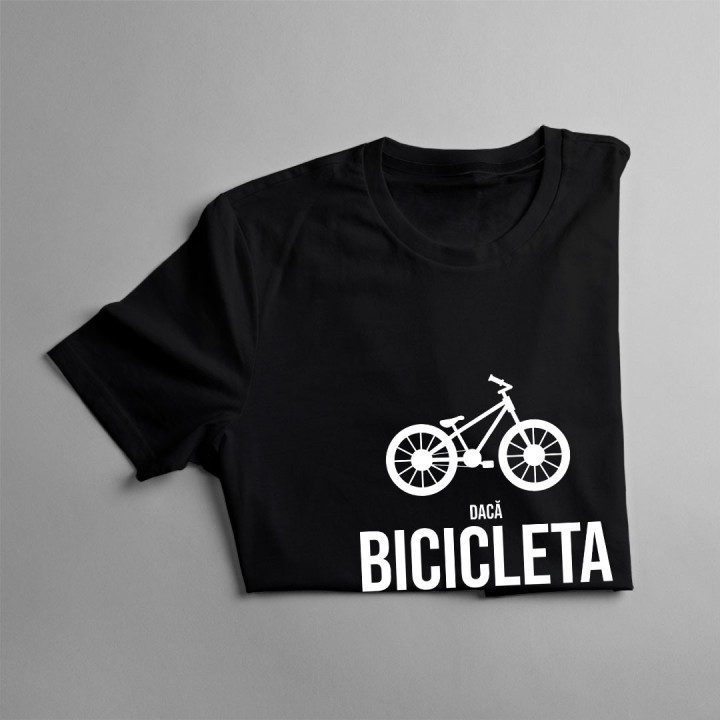 Dacă bicicleta este pe primul loc, atunci totul este la locul lui - tricou pentru femei cu imprimeu
