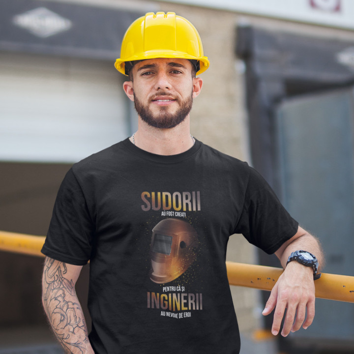 Sudorii au fost creați pentru că și inginerii au nevoie de eroi - tricou pentru bărbați cu imprimeu