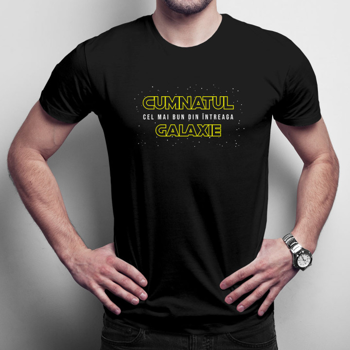 Cumnatul - cel mai bun din întreaga galaxie - tricou pentru bărbați cu imprimeu