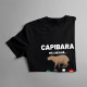 Capibara mă cheamă, trebuie să plec - tricou pentru femei cu imprimeu
