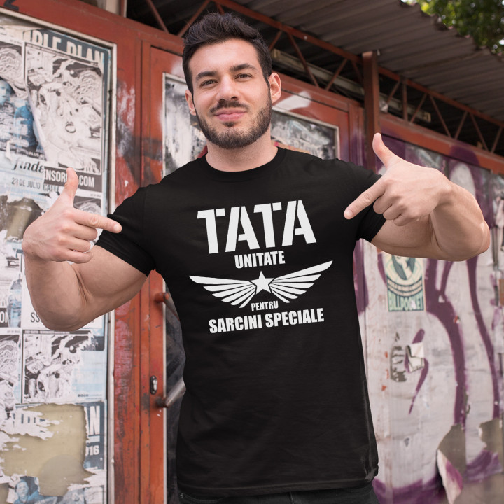 Tata, unitate pentru sarcini speciale - tricou pentru bărbați cu imprimeu