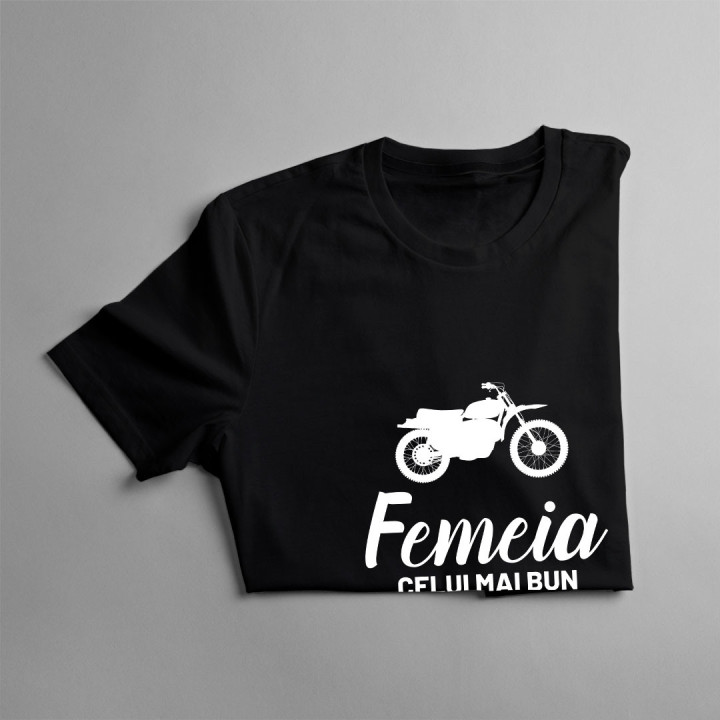 Femeia celui mai bun motociclist din oraș  - tricou pentru femei cu imprimeu