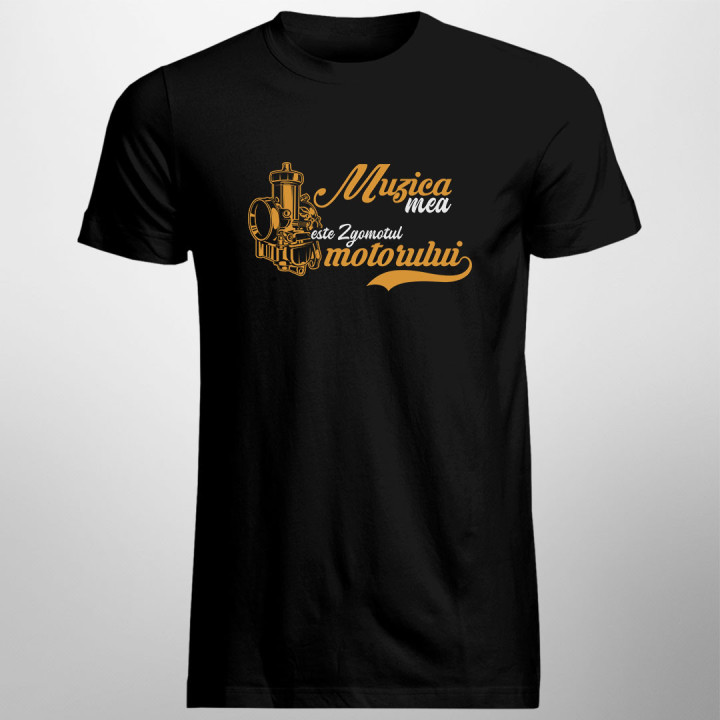 Muzica mea este zgomotul motorului - tricou pentru bărbați cu imprimeu