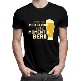 Momentul meu favorit este momentul berii - tricou pentru bărbați cu imprimeu