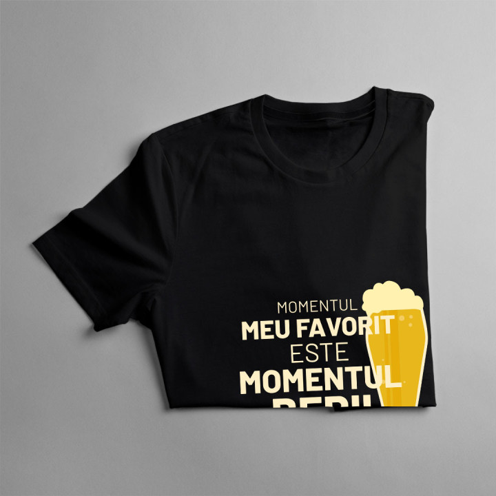 Momentul meu favorit este momentul berii - tricou pentru femei cu imprimeu