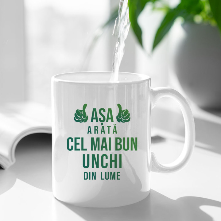 Așa arată cel mai bun unchi din lume - ca mulțumire pentru inima - cană