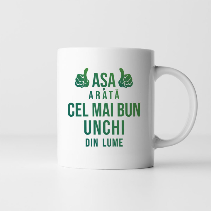 Așa arată cel mai bun unchi din lume - ca mulțumire pentru inima - cană