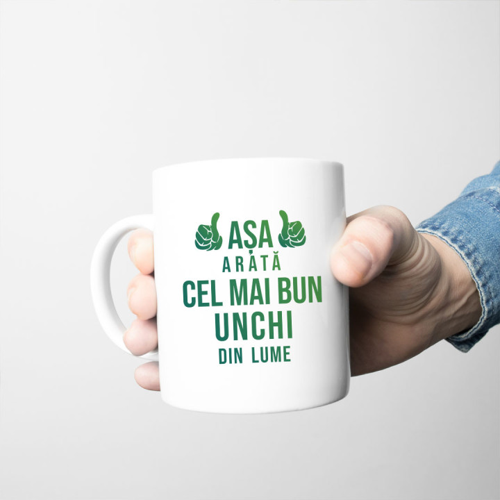 Așa arată cel mai bun unchi din lume - ca mulțumire pentru inima - cană