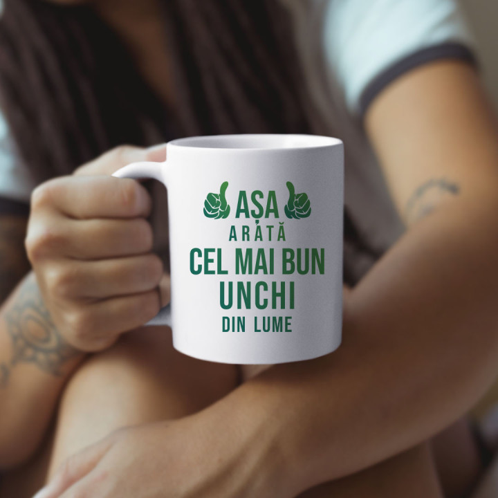 Așa arată cel mai bun unchi din lume - ca mulțumire pentru inima - cană