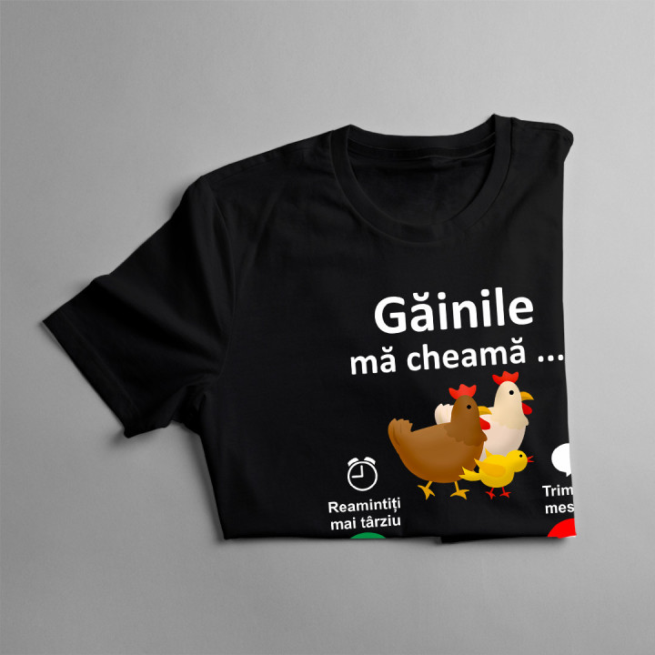 Găinile mă cheamă, trebuie să plec - Tricou pentru copii