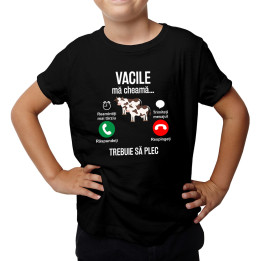 vacile mă cheamă trebuie sa plec - Tricou pentru copii