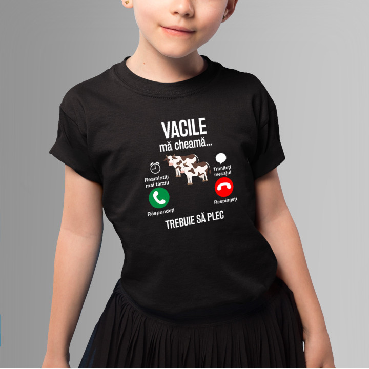 vacile mă cheamă trebuie sa plec - Tricou pentru copii
