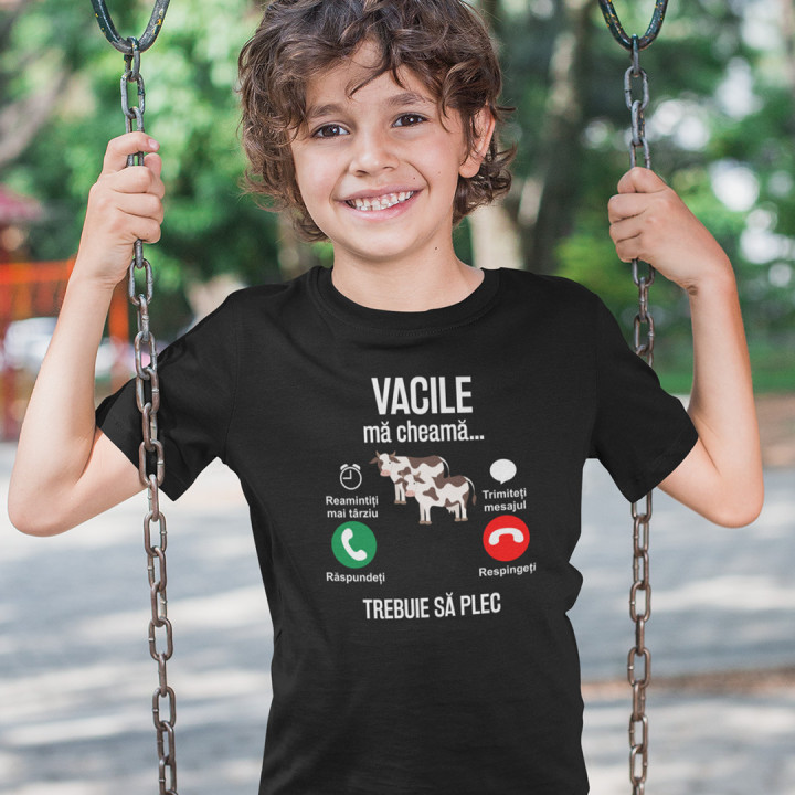 vacile mă cheamă trebuie sa plec - Tricou pentru copii