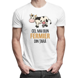 Cel mai bun fermier din țară (vaci)- tricou pentru bărbați cu imprimeu