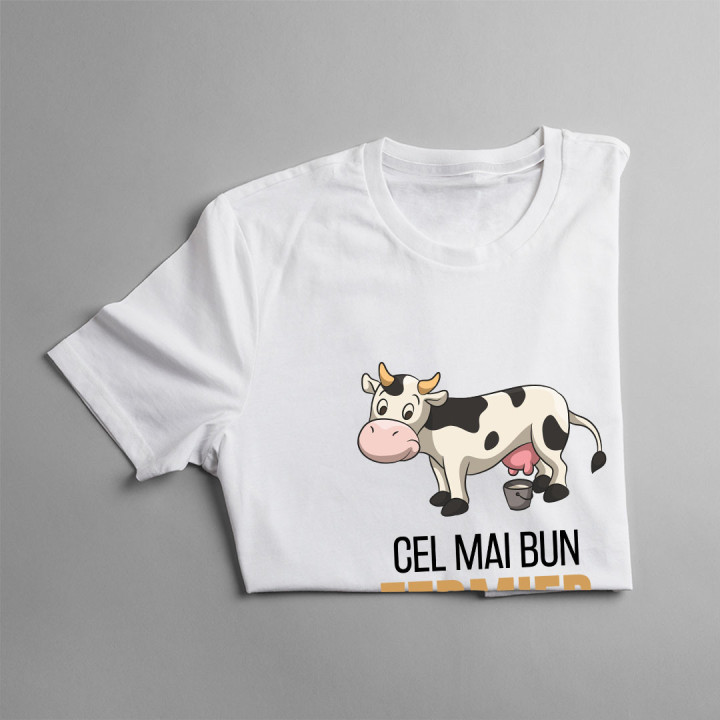 Cel mai bun fermier din țară (vaci)- tricou pentru bărbați cu imprimeu