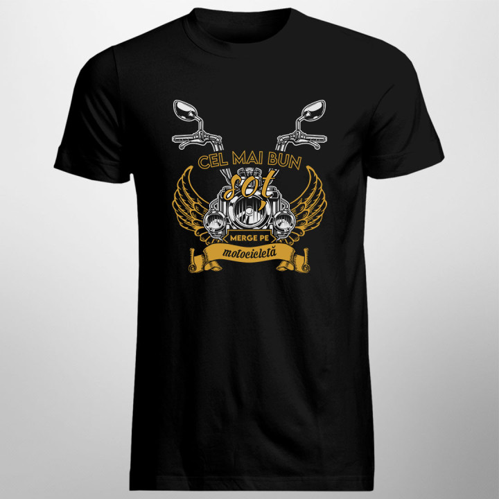 Cel mai bun soț merge pe motocicletă - tricou pentru bărbați cu imprimeu