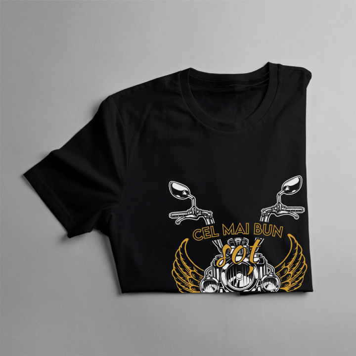 Cel mai bun soț merge pe motocicletă - tricou pentru bărbați cu imprimeu
