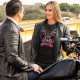 Cea mai bună soție merge pe motocicletă - tricou pentru femei cu imprimeu