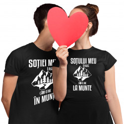 Set pentru un cuplu - Soțului meu îi place / Soției mele îi place - Tricouri cu imprimeuri