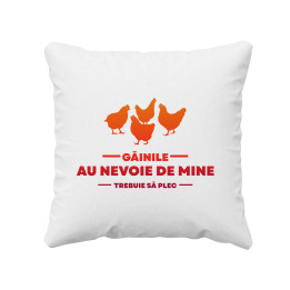Găinile au nevoie de mine ,trebuie să plec - pernă