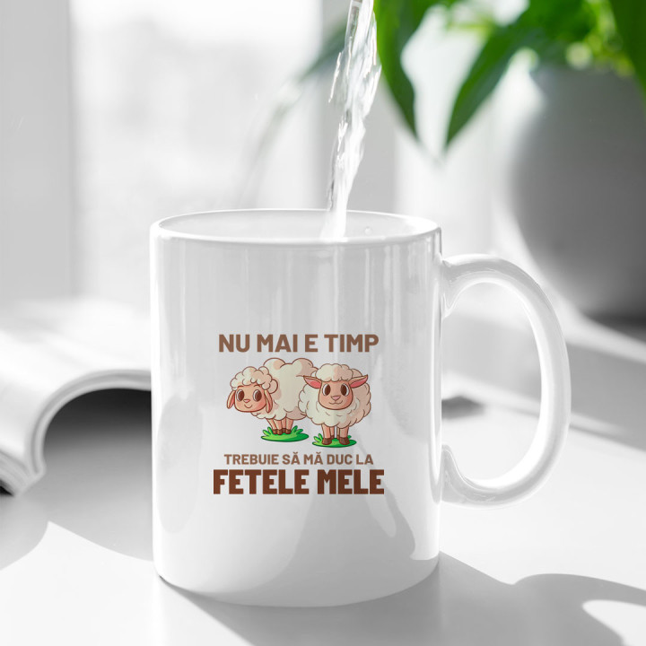 Nu mai e timp, trebuie să mă duc la fetele mele (Oile) - cană