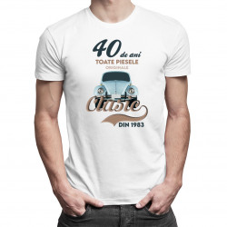 40 de ani - Clasic din 1982 - tricou pentru bărbați cu imprimeu