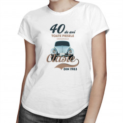 40 de ani - Clasic din 1982 - tricou pentru femei cu imprimeu