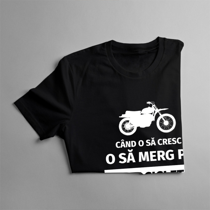 Când o să cresc, o să merg pe motocicletă, ca tata - Tricou pentru copii