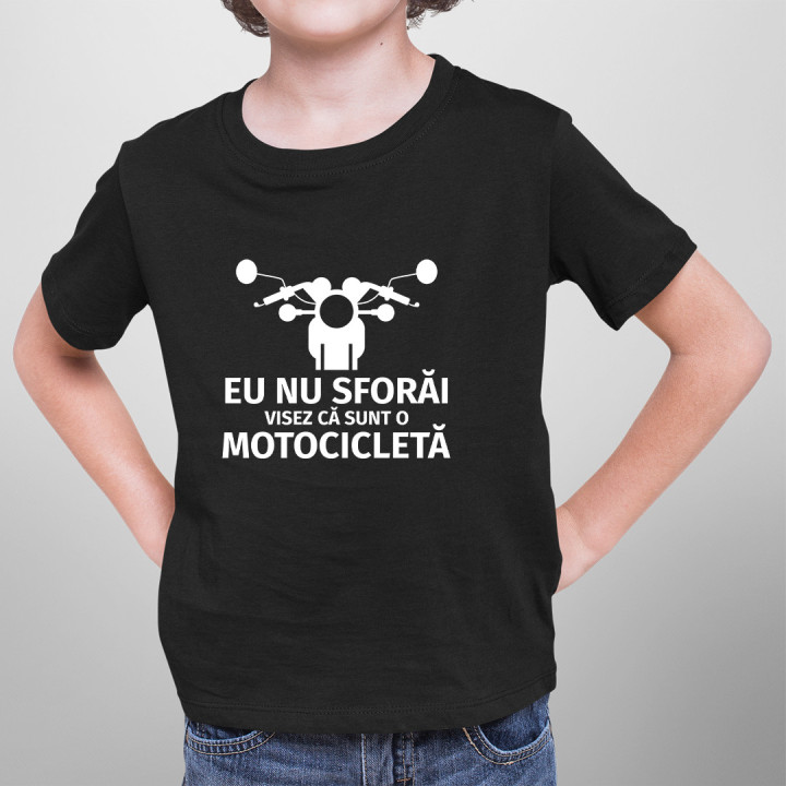 Eu nu sforăi - visez că sunt o motocicletă - Tricou pentru copii