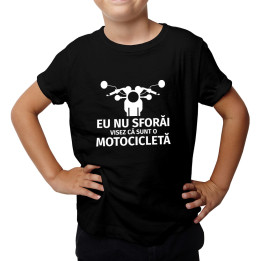 Eu nu sforăi - visez că sunt o motocicletă - Tricou pentru copii
