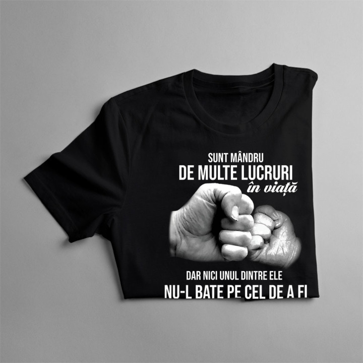Sunt mândru de multe lucruri în viață 