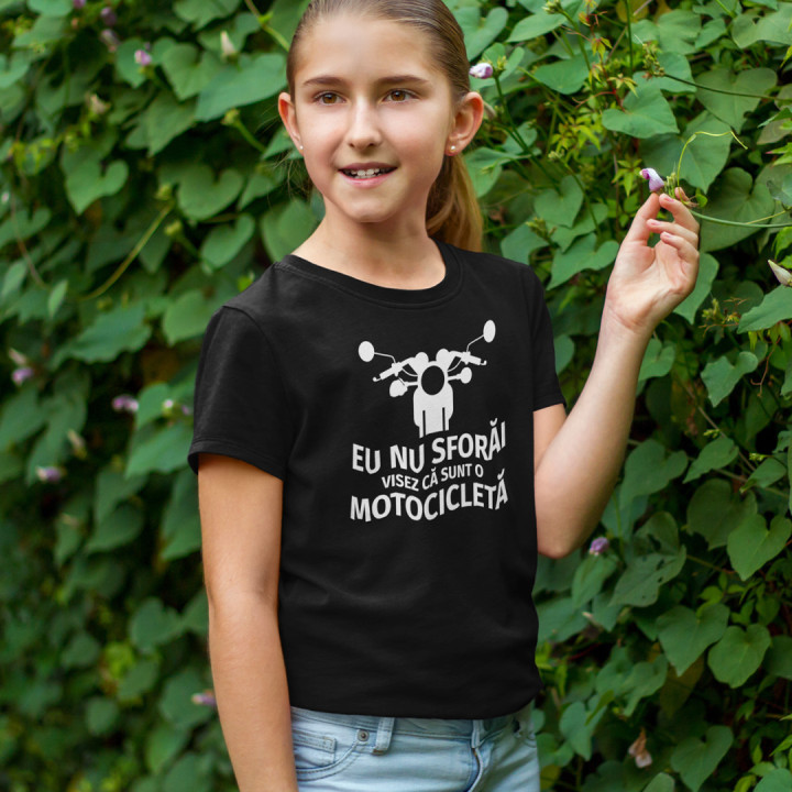Eu nu sforăi - visez că sunt o motocicletă - Tricou pentru copii