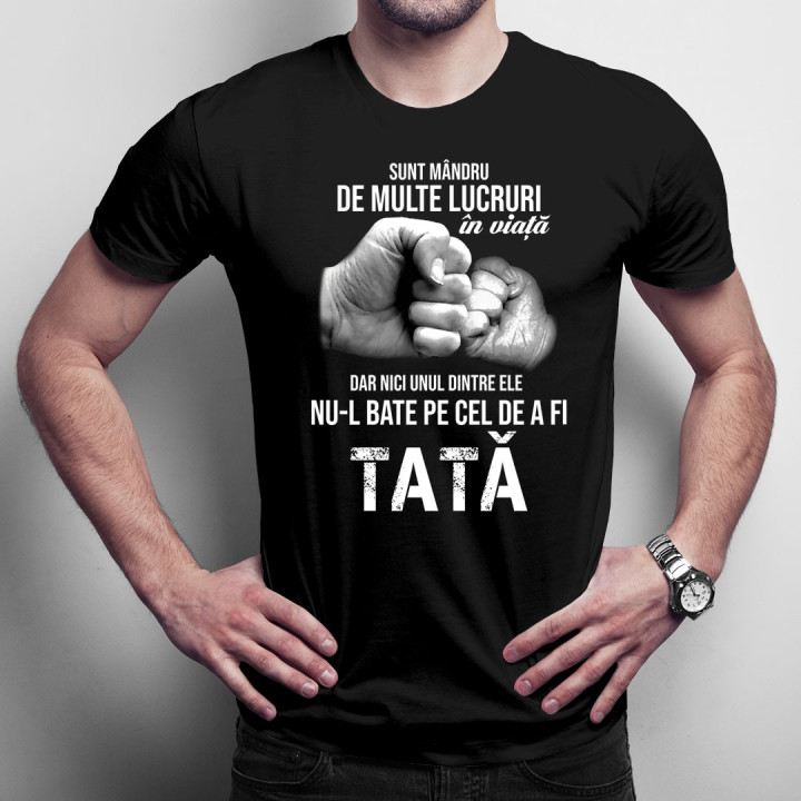 Sunt mândru de multe lucruri în viață 