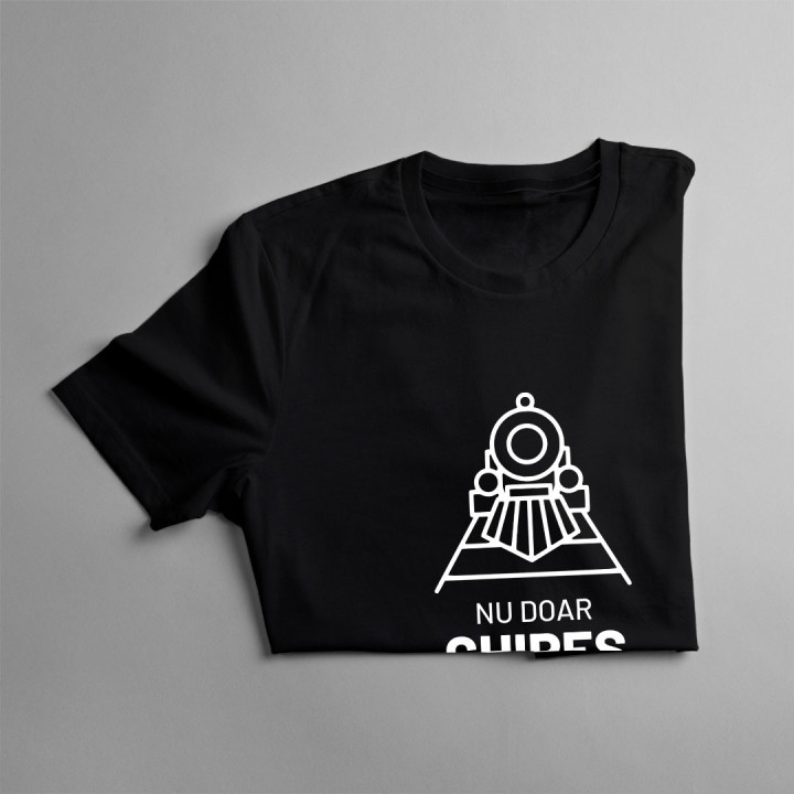 Nu doar chipeș, ci și ceferist - tricou pentru bărbați cu imprimeu