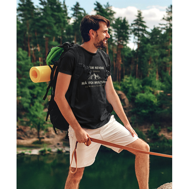 Nu am nevoie de terapie, mă voi mulțumi cu Munții Tatra ca - tricou pentru bărbați cu imprimeu