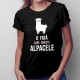 O fată care iubește alpacele - T-shirt pentru femei