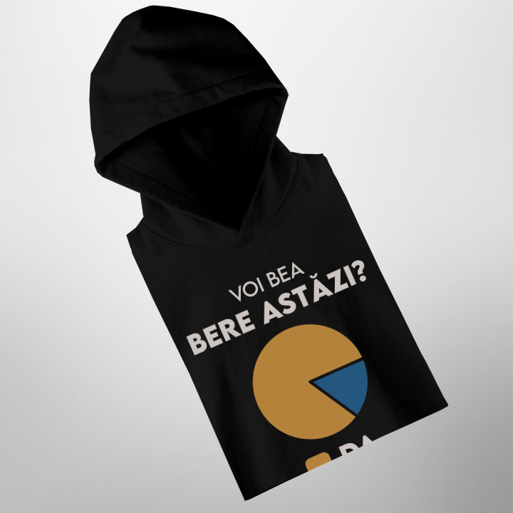 Voi bea bere astăzi? Da, Da, dar pe albastru - bluză bărbătească cu imprimeu