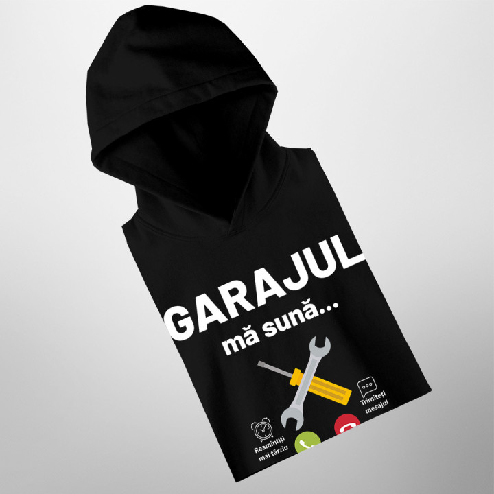 Garajul mă sună, trebuie să plec - bluză bărbătească cu imprimeu