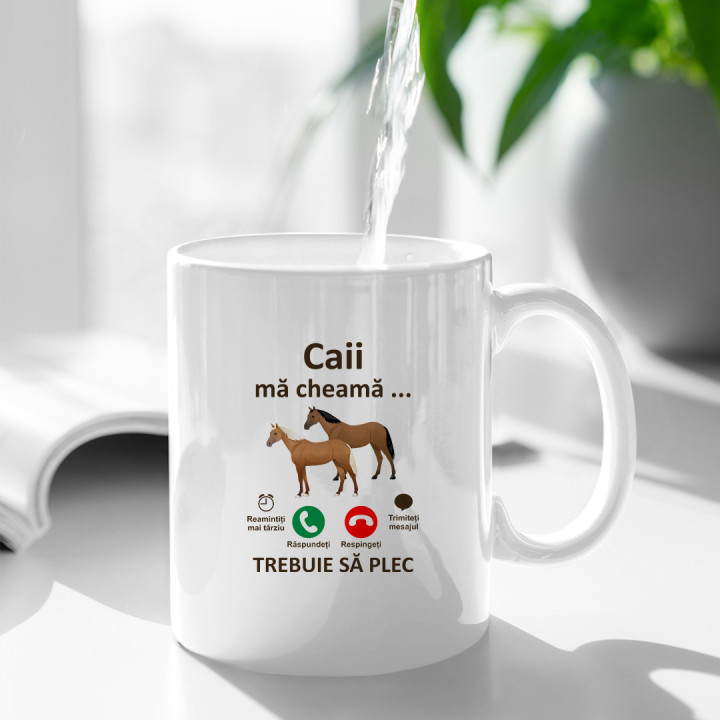 Caii mă cheamă, trebuie să plec - cană