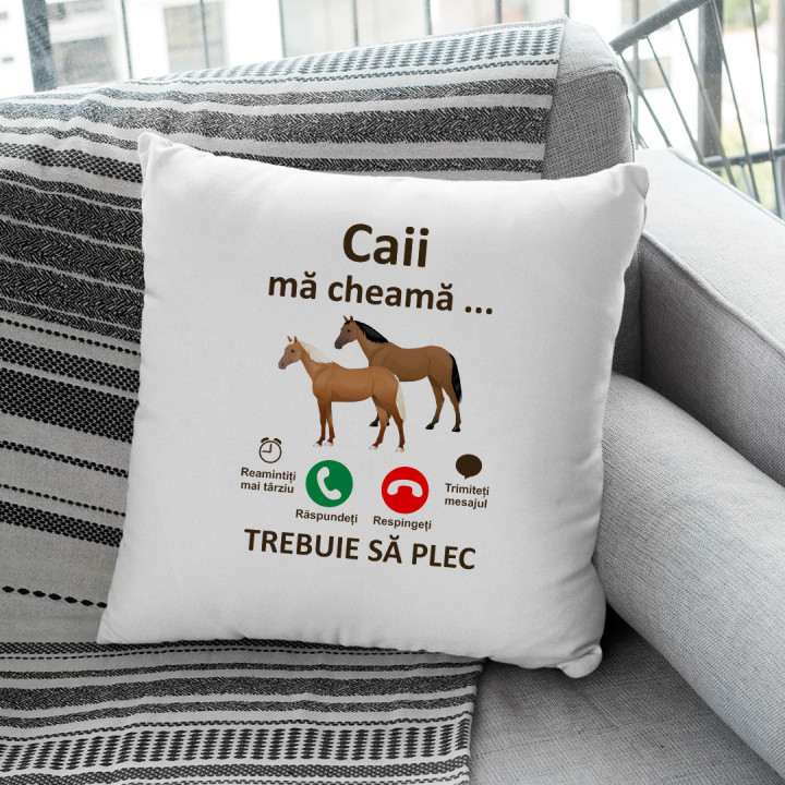 Caii mă cheamă, trebuie să plec - pernă
