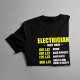 Electrician - tarif orar - T-shirt pentru bărbați