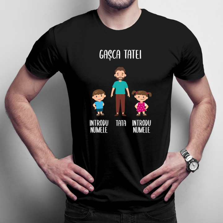 Gașca tatei -  tricou pentru bărbați cu imprimeu - produs personalizat