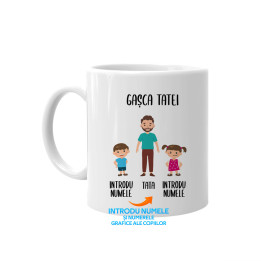 Gașca tatei - cană -  produs personalizat