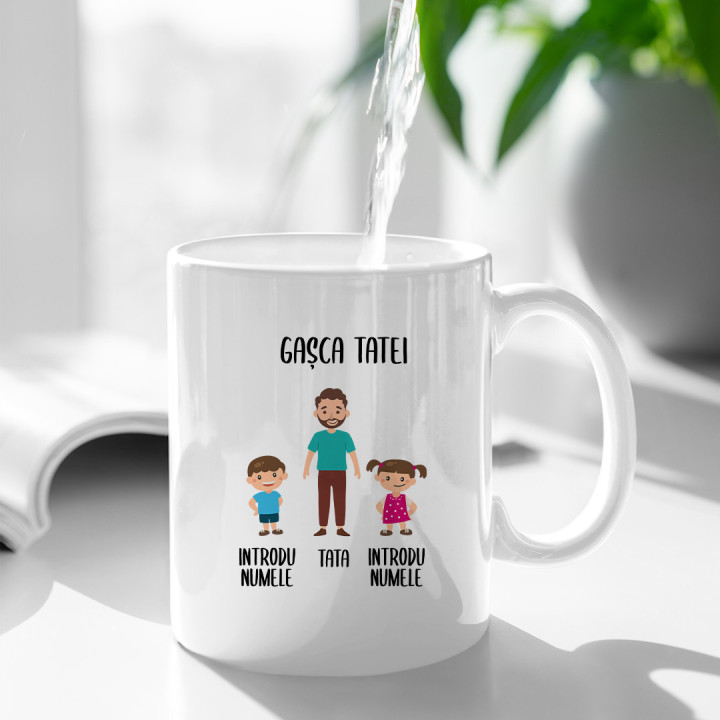 Gașca tatei - cană -  produs personalizat