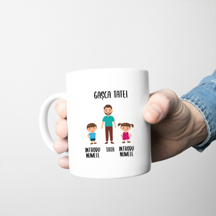 Gașca tatei - cană -  produs personalizat