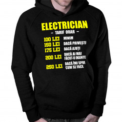 Electrician - tarif orar - Bluză cu glugă