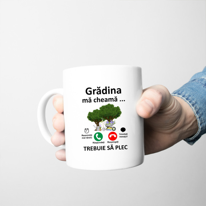 Grădina mă cheamă, trebuie să plec - cană