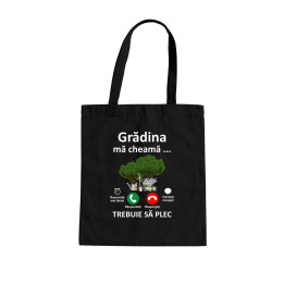 Grădina mă cheamă, trebuie să plec- Geantă cu imprimeu